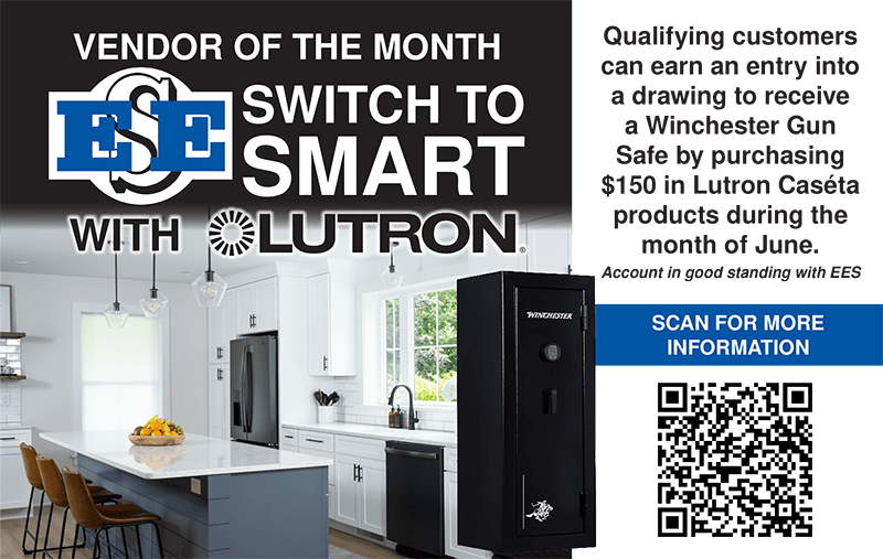 Lutron Caseta - June 2026 Vendor of the Month - Win a Winchester Gun Safe