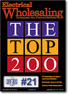 EES moves up to 21st ranked distributor in the nation, according to Electrical Wholesaling in 2010