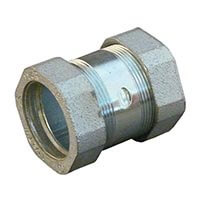 Metallic couplings for metal conduit pipe