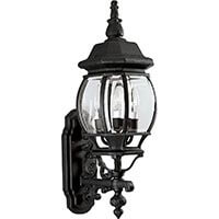 One-light decorative wall fixture lantern