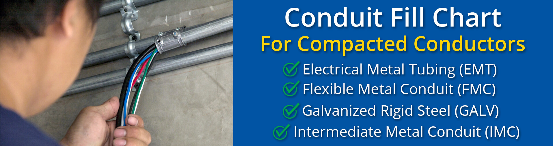 conduit fill chart for intermediate metal conduit imc, galvanized rigid steel rmc, electrical metal tubing emt, and Flexible Metal Conduit FMC