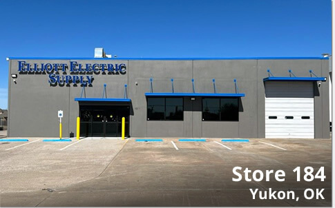 Elliott Electric Supply 184th store location, now open in Yukon, Oklahoma