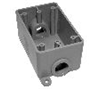 078227 - 1G PVC FS Box W/ (2) 3/4" Hole - Multifittings/Kraloy