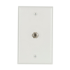 1172W - Wallplate W/Coax Adaptor STD Thermo WH - Eaton