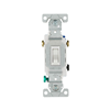 13037W - Switch Toggle 3-Way 15A 120V GRD WH - Eaton