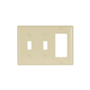 2173VB0X - Combination Wallplate, Ivory, Togg - Eaton