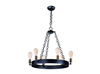 26273BKNAB - 6-60M BK/BRS Noble Chandelier - Maxim