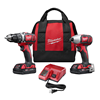 269122 - M18 Cordless Lith-Ion 2-Tool Combo Kit - Milwaukee®