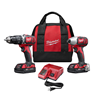 269722CT - M18 Cordless Lith-Ion 2-Tool Combo Kit - Milwaukee®