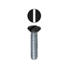 414BRN - #6-32 X 1/2'' Brown Slotted Oh Wall Plate Screw - LH Dottie