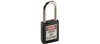 44914 - Padlock, Xenoy, 1-1/2" Shackle, Black, W/Key, 1/CD - Ideal