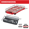 48229482 - 32PC 3/8" Metric Ratchet and Socket Set + Packout - Milwaukee®
