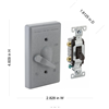 51370 - HBL 1G WP VRT Toggle CVR - Bell