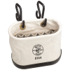 5144 - Canvas Bucket 15POCKET Aerial Oval Bucket W/ Hooks - Klein Tools