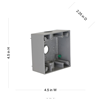 53410 - HBL 2G WP BX, (3)3/4HUBS Gry - Bell