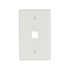 5510WMSP - Wallplate 1 Port Modular Midsize WH - Eaton