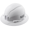 60400 - Hard Hat, Non-Vented, Full Brim Style, White - Klein Tools