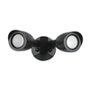 65714 - Led Double Head Security Light 30K BLK (No Sensor) - Satco