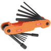 70550 - Pro Folding Hex Key Set, 11-Key, Sae Sizes - Klein Tools