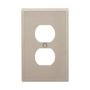 93901B0X - Wallplate 1G Duplex Receptacle Mid SS - Eaton