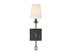 99004188 - 1-60C BLK Lorainne Wall Sconce - Savoy House