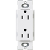 CARS15TRWH - Claro 15A Receptacle Tamper Resistant White - Lutron
