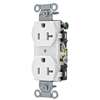 CR20WHI - Duplex Recp CG 20A 125V 5-20R WH - Wiring Device-Kellems