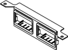 DTB24TK0 - Data Bracket W/4 RJ Ko - Wiremold