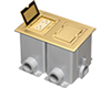 FLBC8520MB - Brass 2G Floor Box Frame Kit - Arlington Industries