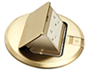 FLBT6615MB - 1G Brass TRPDR Floor Box CVR - Arlington Industries