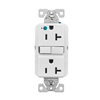 GFH20W - HG Gfci Receptacle 20A, 125V, WH Slim - Eaton Wiring Devices