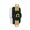 HBL2310ST - Locking Recp 20A 125V L5-20R BK Spring T - Wiring Device-Kellems