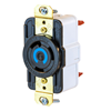 HBL2620ST - Locking Recp 30A 250V L6-30R BK Spring T - Wiring Device-Kellems