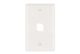 KTPD1I - 1 Port Keystone Wallplate Ivory - Pass & Seymour