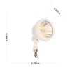 LL1200W - HBL 1200LUM Led WHT SWVL FLD LT - Bell