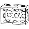 M3250 - 3-Gang Masonry Box 2-1/2" Deep - Appleton/Oz Gedney