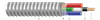 MC122BKWH1000 - 12-2 WG MC Sol BK/WH/GN Alu Armor 1000' - Flexible Conduit