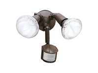 MS185 - 180DEG 200W Par Twin Head Motion Flood Bronze - Halo Outdoor