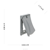 MX1050S - HBL 1G WP Gfci Gray Verticle Cover - Hubbell--Raco