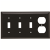 P38 - Smooth Wallplate 3G Toggle Ig Duplex BR - Legrand-Pass & Seymour