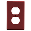 P8R - Wallplate, 1-G, 1) Dup, Red - Hubbell Wiring Devices