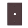 PJ11B - Wallplate 1GTEL/Coax.406"Hole Poly Mid BX BR - Eaton