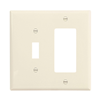 PJ126LA - Wallplate 2G Toggle/Deco Poly Mid La - Eaton