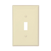 PJ1A - Wallplate 1G Toggle Poly Mid Al - Eaton