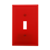 PJ1RD - Wallplate 1G Toggle Poly Mid RD - Eaton