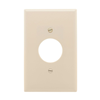 PJ7A - Wallplate 1G SGL Rec W/1.4" Hole Poly Mid Al - Eaton