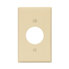 PJ7V - Wallplate 1G SGL Rec W/1.4" Hole Poly Mid Iv - Eaton