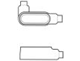 PRLL27SA - 3/4 Al Form 7 LL Fitting - Plastibond