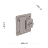PTC521GY - HBL Gry TGL/RCPT/Gfci CVR - Bell