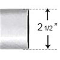 PVC212 - SCH 40 2-1/2" 10' PVC Conduit - PVC